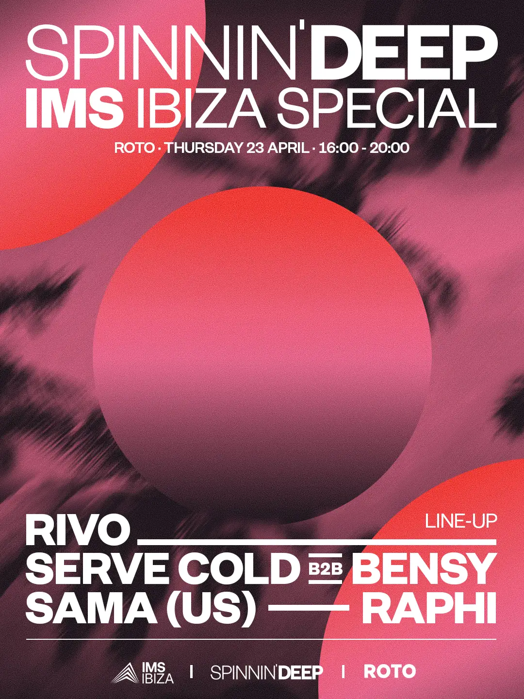 Spinnin' Deep IMS Ibiza 2026 showcase poster