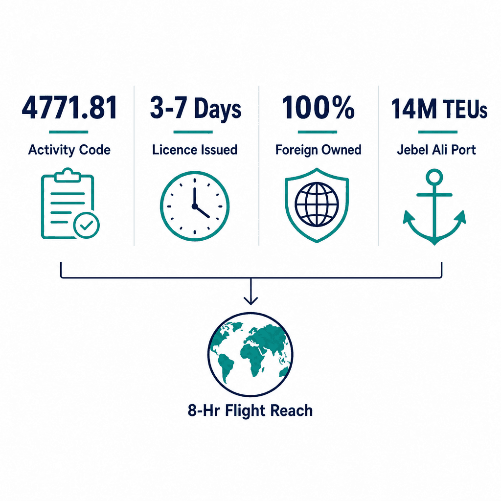 Infographic: Face Masks & Gloves Trading License in Dubai