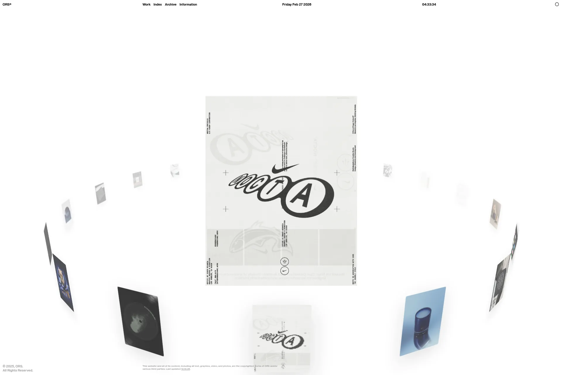 Screenshot of Roger Schami website