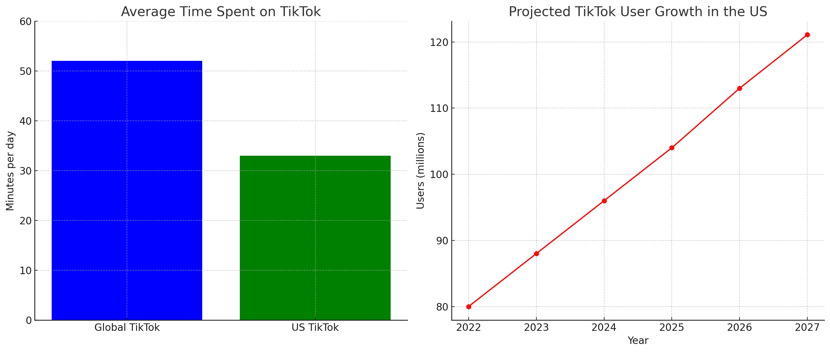 tiktok data of Monthly Active User