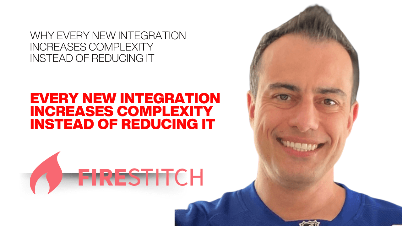 Complex system architecture showing multiple integrations increasing dependencies and operational complexity