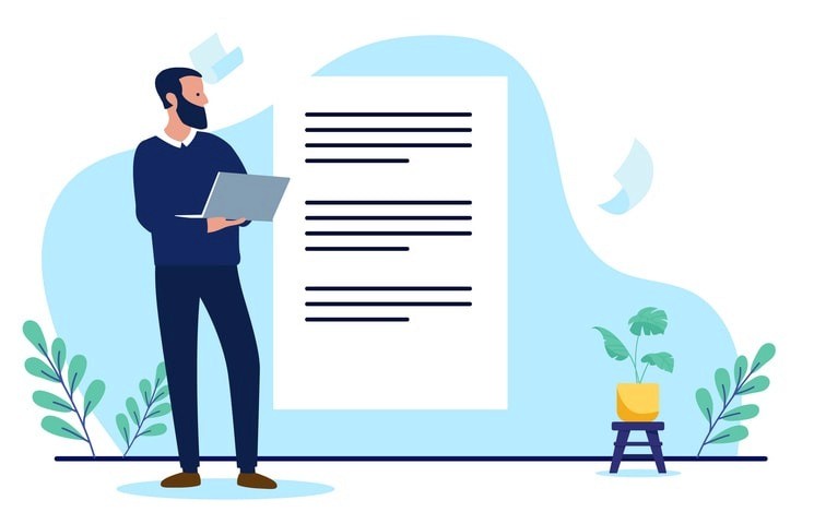 An executive candidate is seated at a desk, intently reviewing strategic documents and market research materials in preparation for an upcoming interview. The scene conveys a focus on leadership skills and strategic thinking, essential for aligning with the company's mission and achieving long-term success.