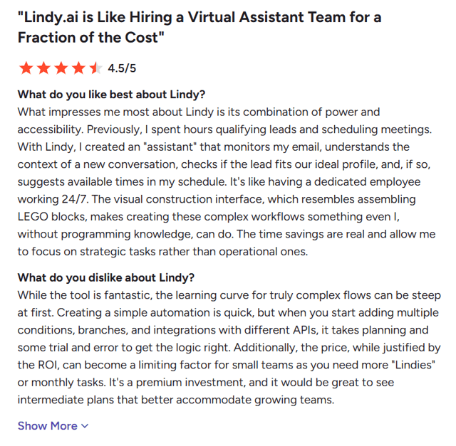 lindy G2 review