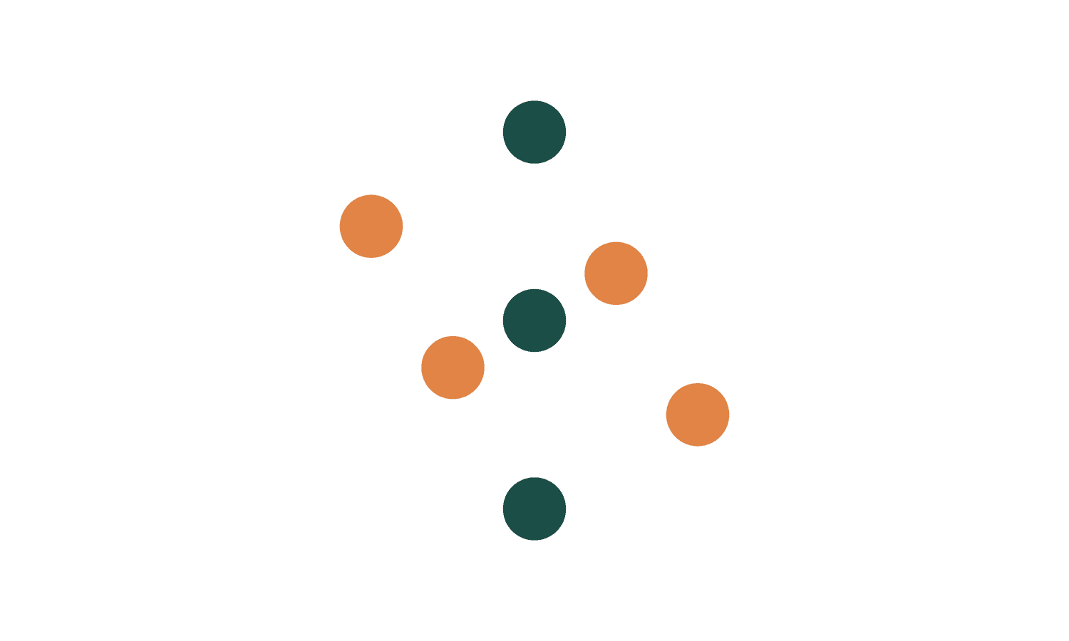 circles shaped snowflake ecosystem