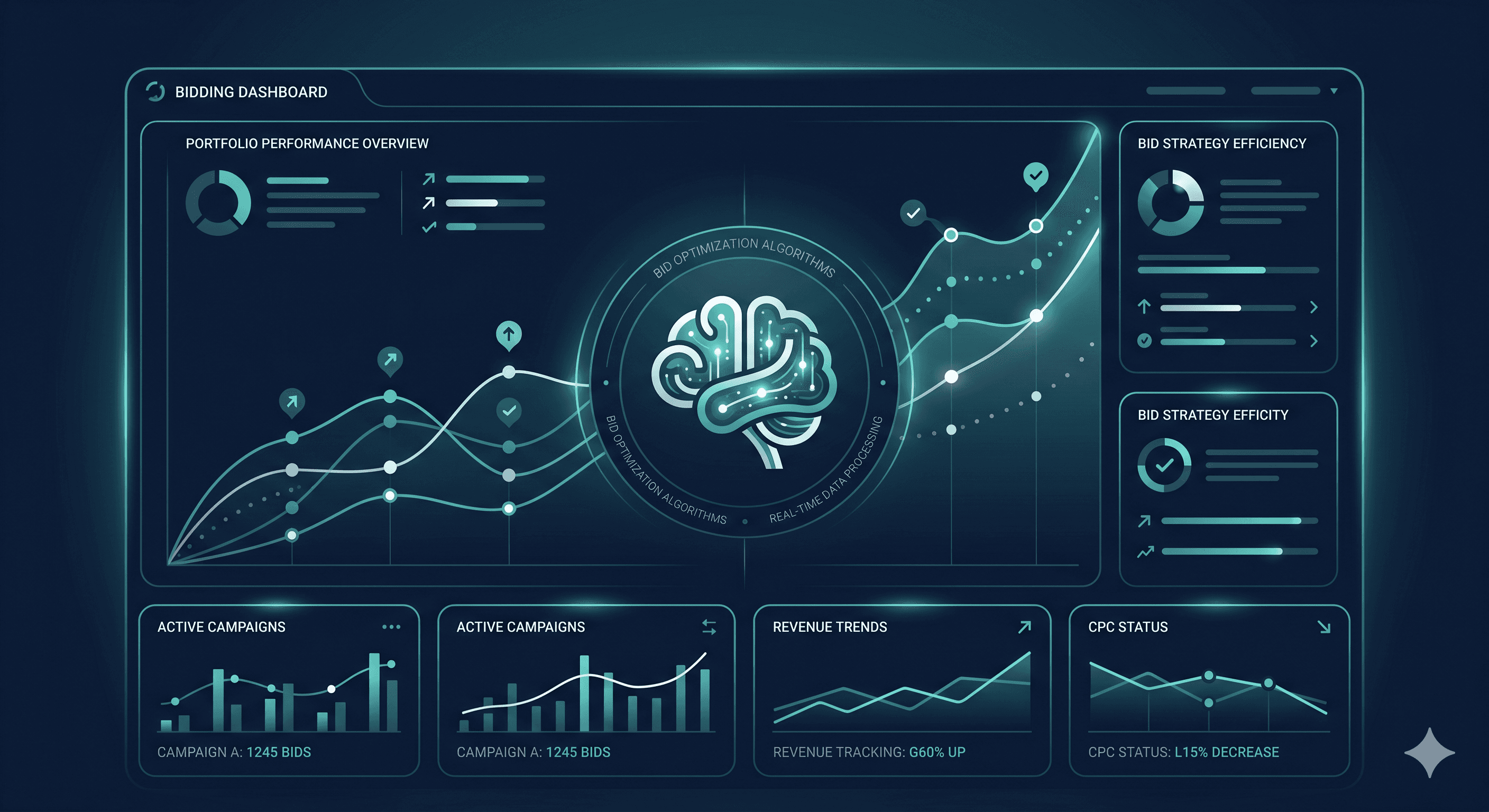 AI-powered Amazon PPC bid optimisation dashboard adapting bids in real time for Rufus-era conversational search