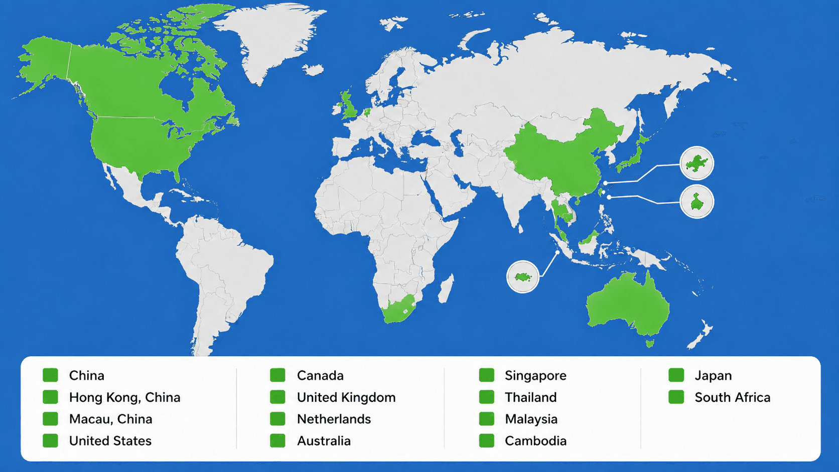 HYD global deployment map