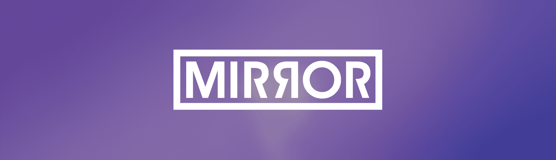 Mirror Logo on background