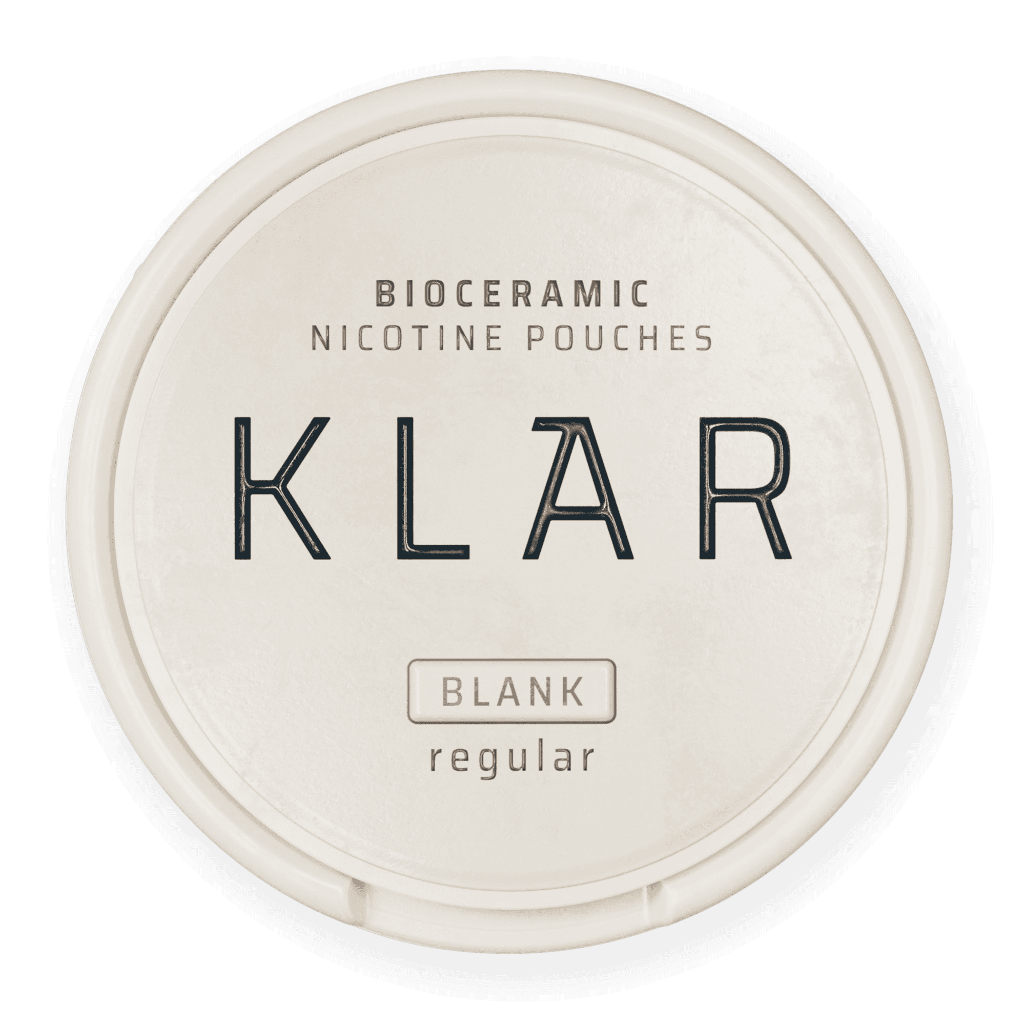 KLAR Bioceramic nicotine pouches in blank