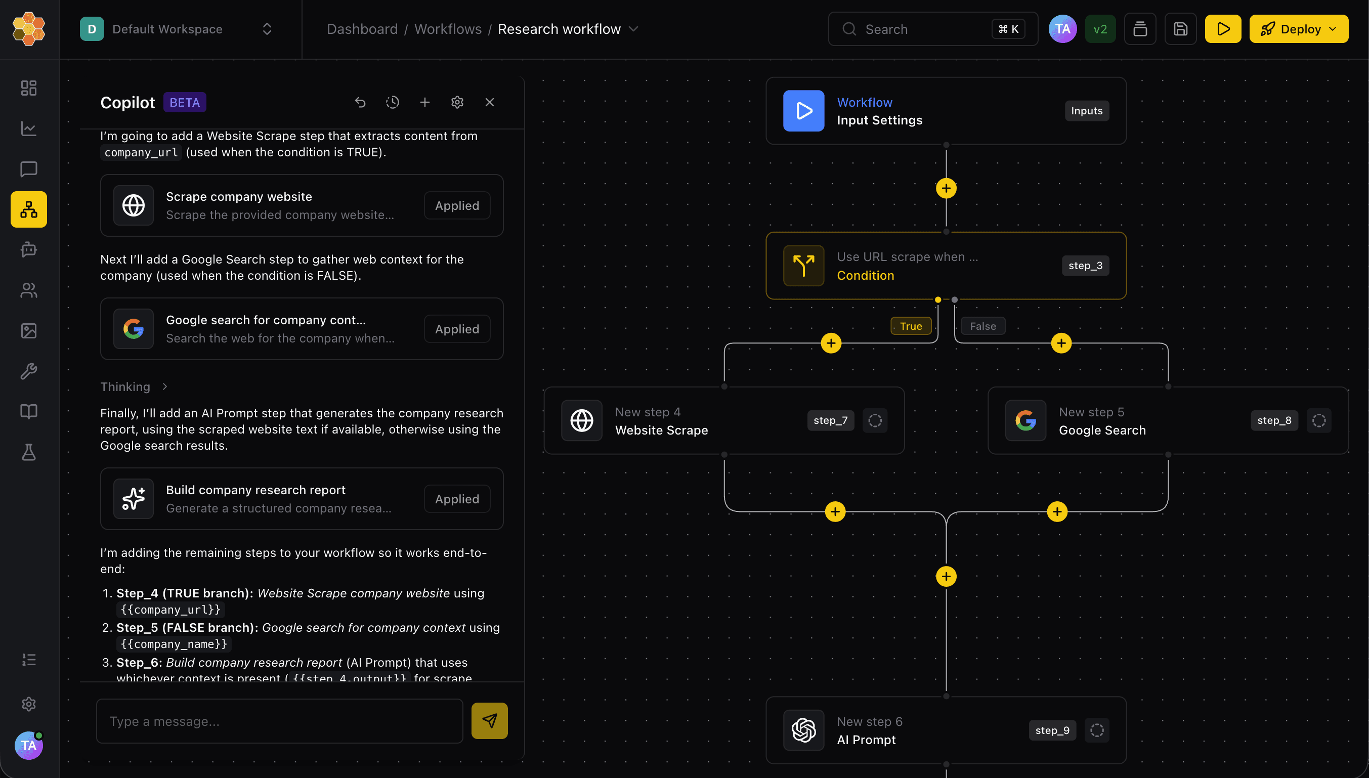 Fetch Hive Workflow Copilot