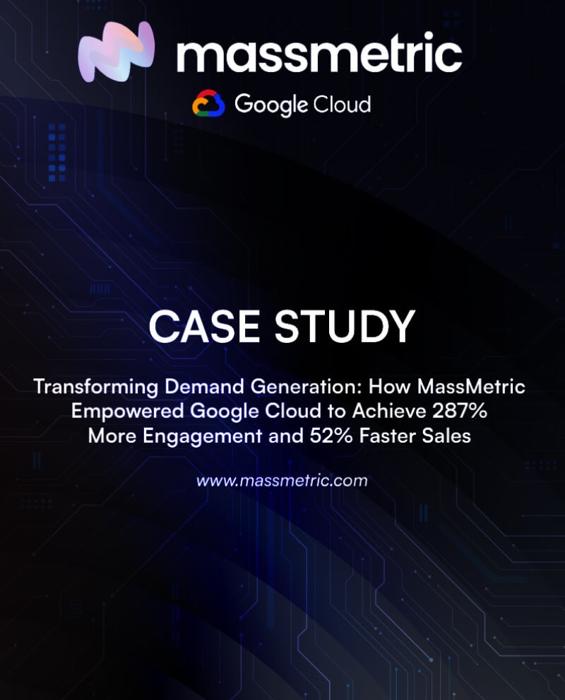 Google Cloud achieving 287% engagement, 52% faster sales with MassMetric.