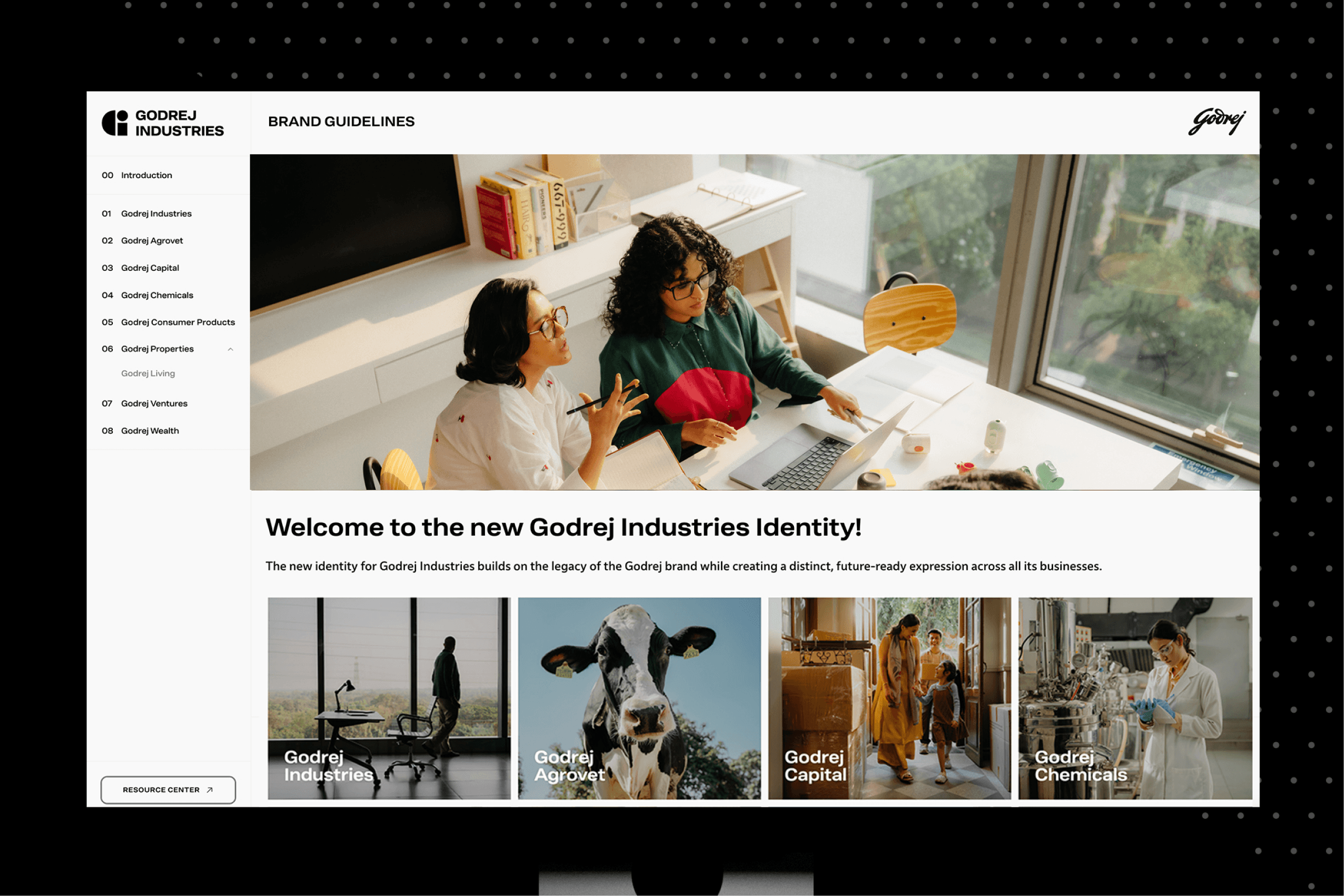 brand guideline preview for godrej industries