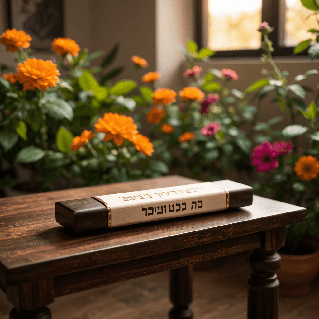 product photography of mezuzah case