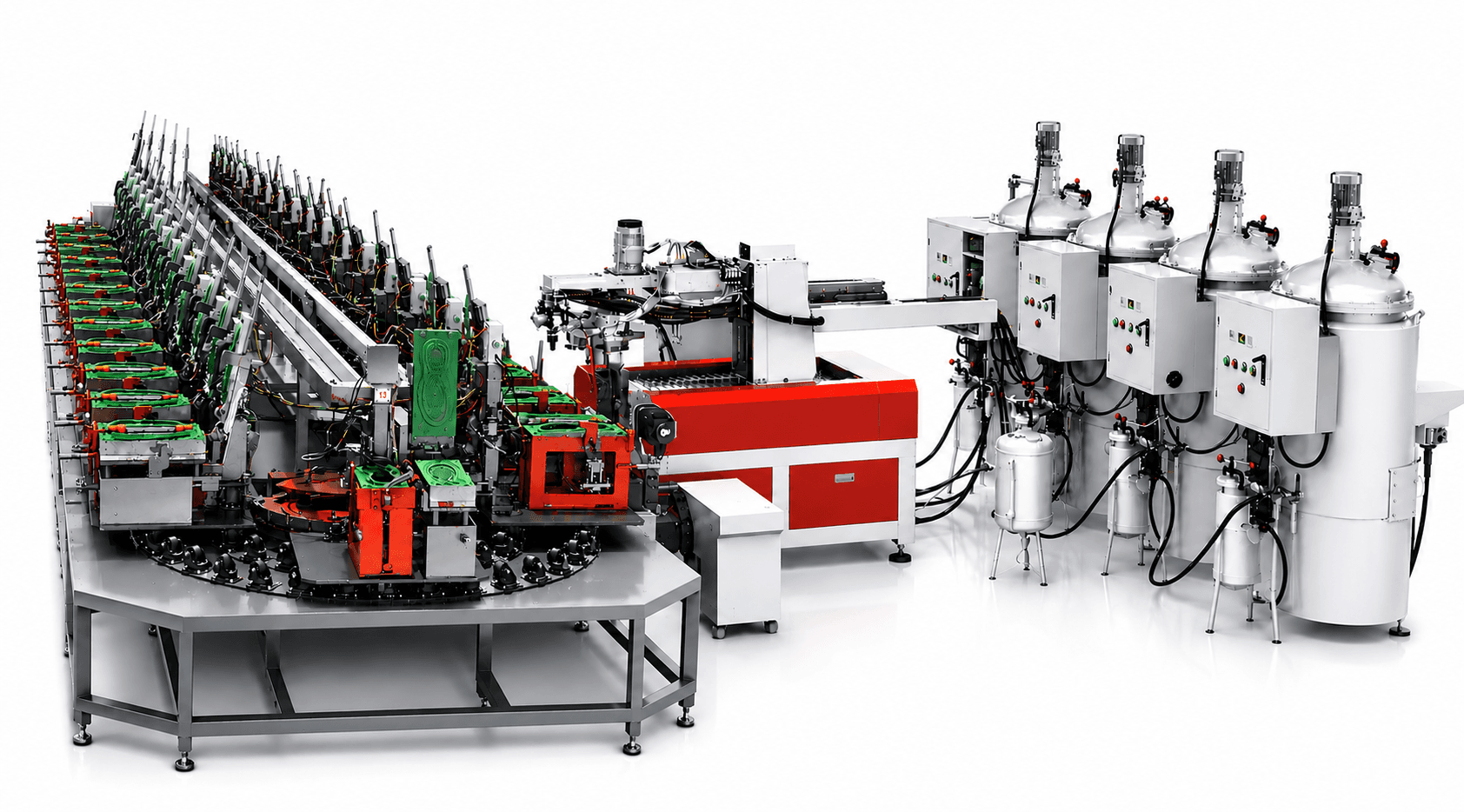 PU 2-color pouring head for dual-color shoe sole injection, industrial mixing head for PU machinery	