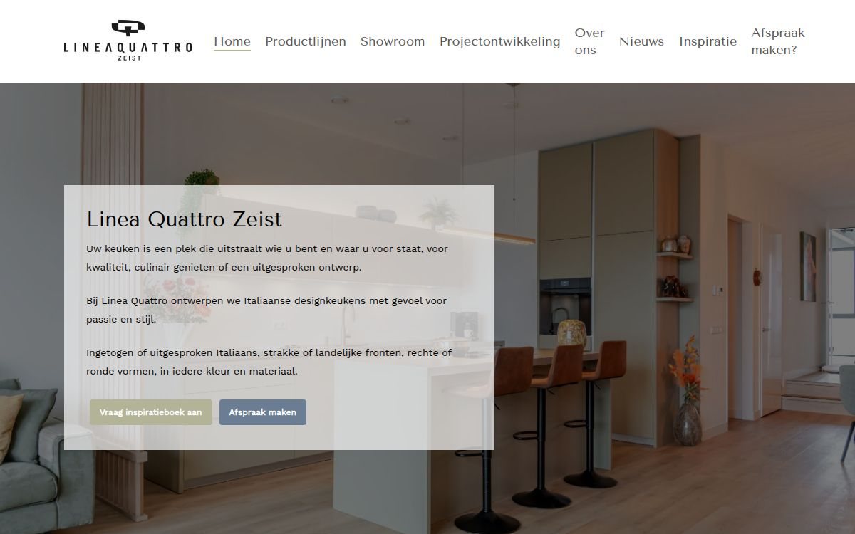Homepage van linea-quattro-zeist.nl