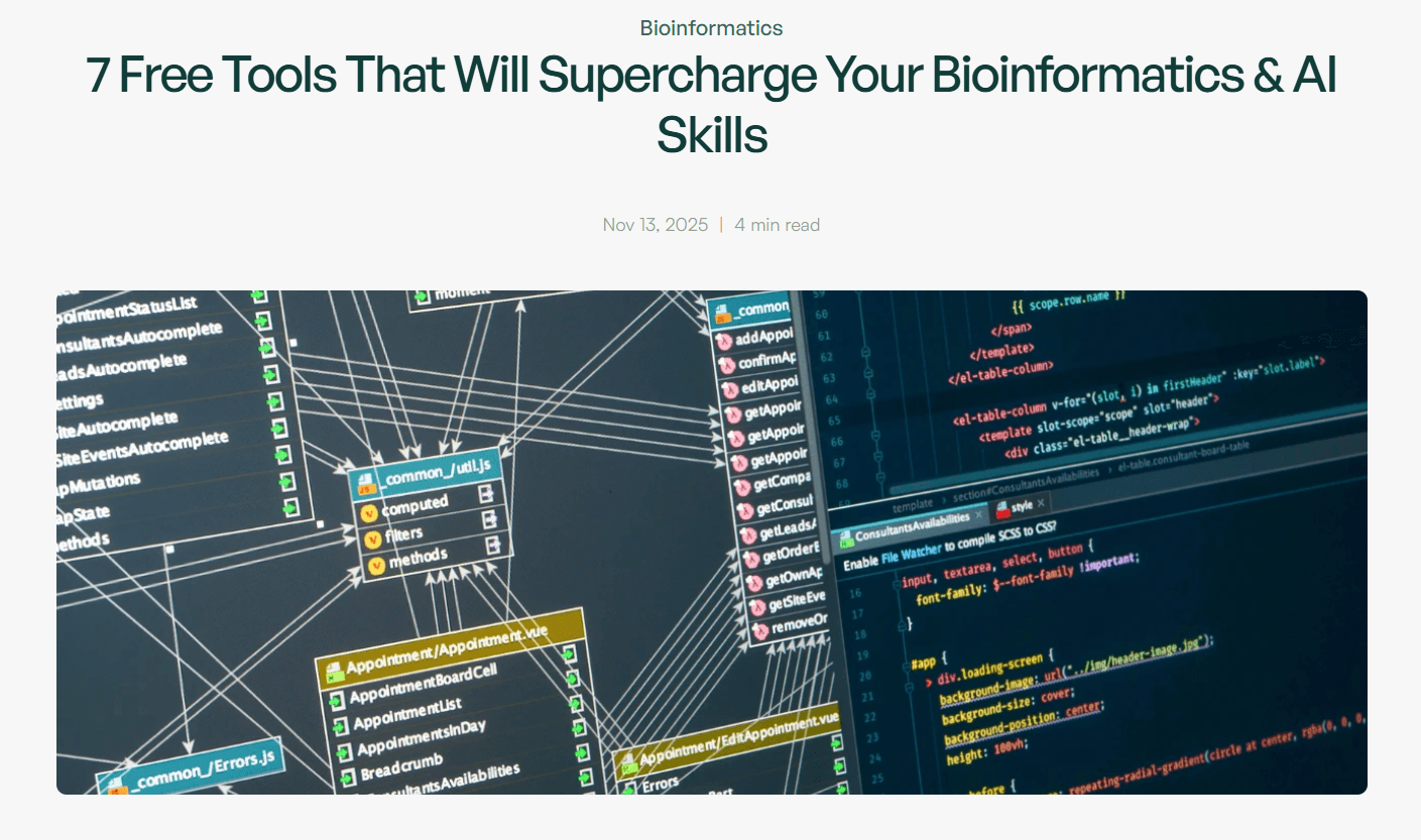 7 Free Tools That Will Supercharge Your Bioinformatics & AI Skills ...
