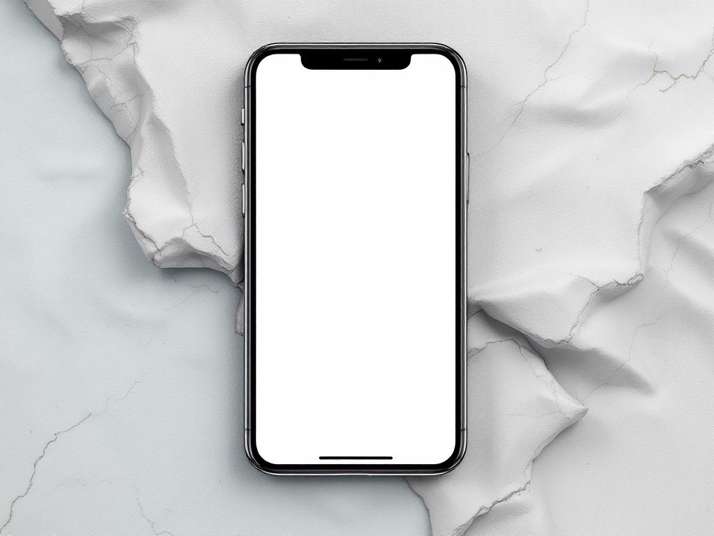 Phone on a white background