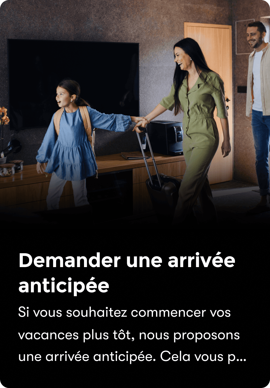 Exemple de check-in anticipé
