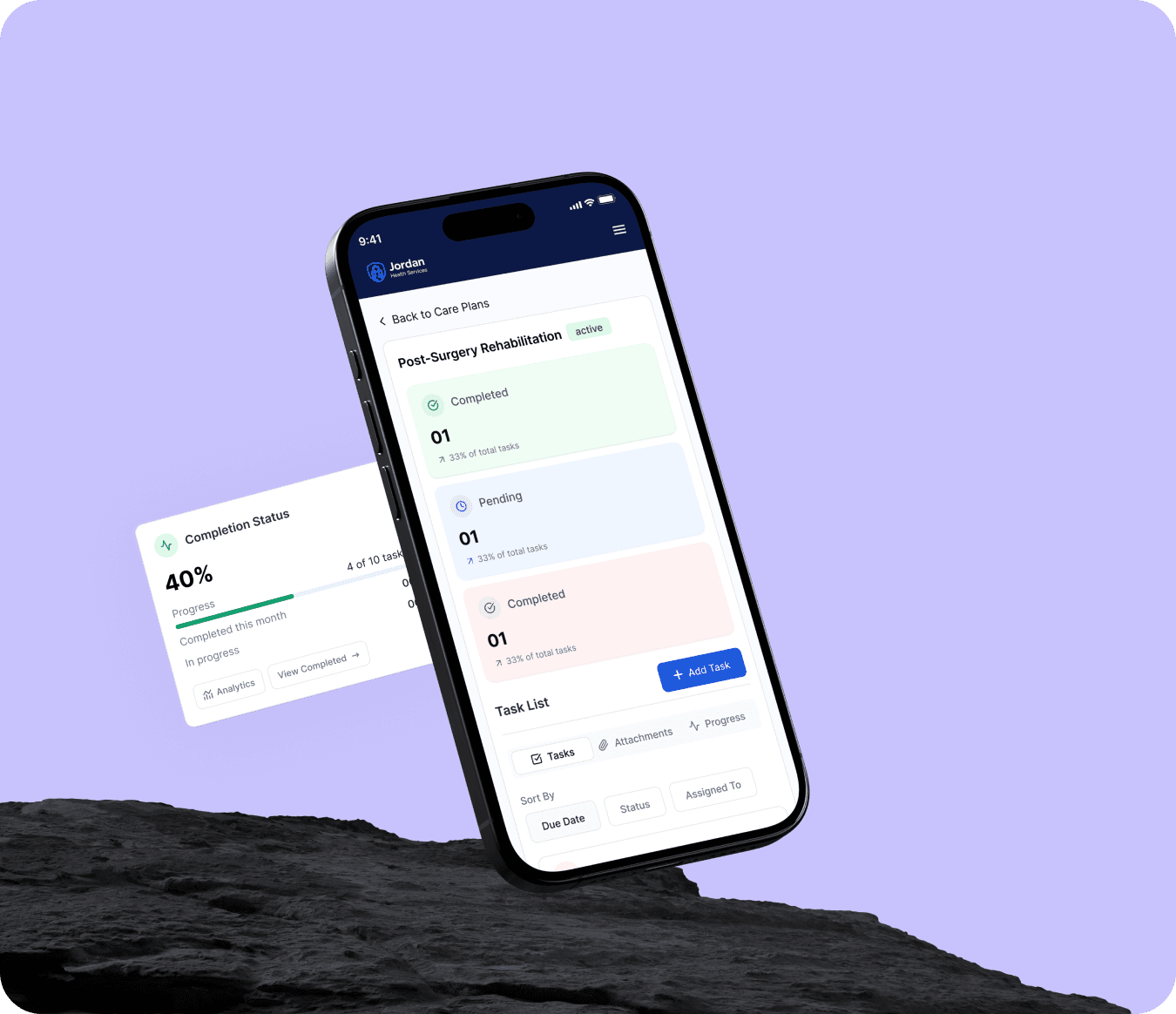 An iPhone 15 displaying a Web3.0 learning app