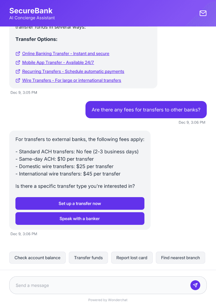 Secure Bank Concierge AI Agent Template