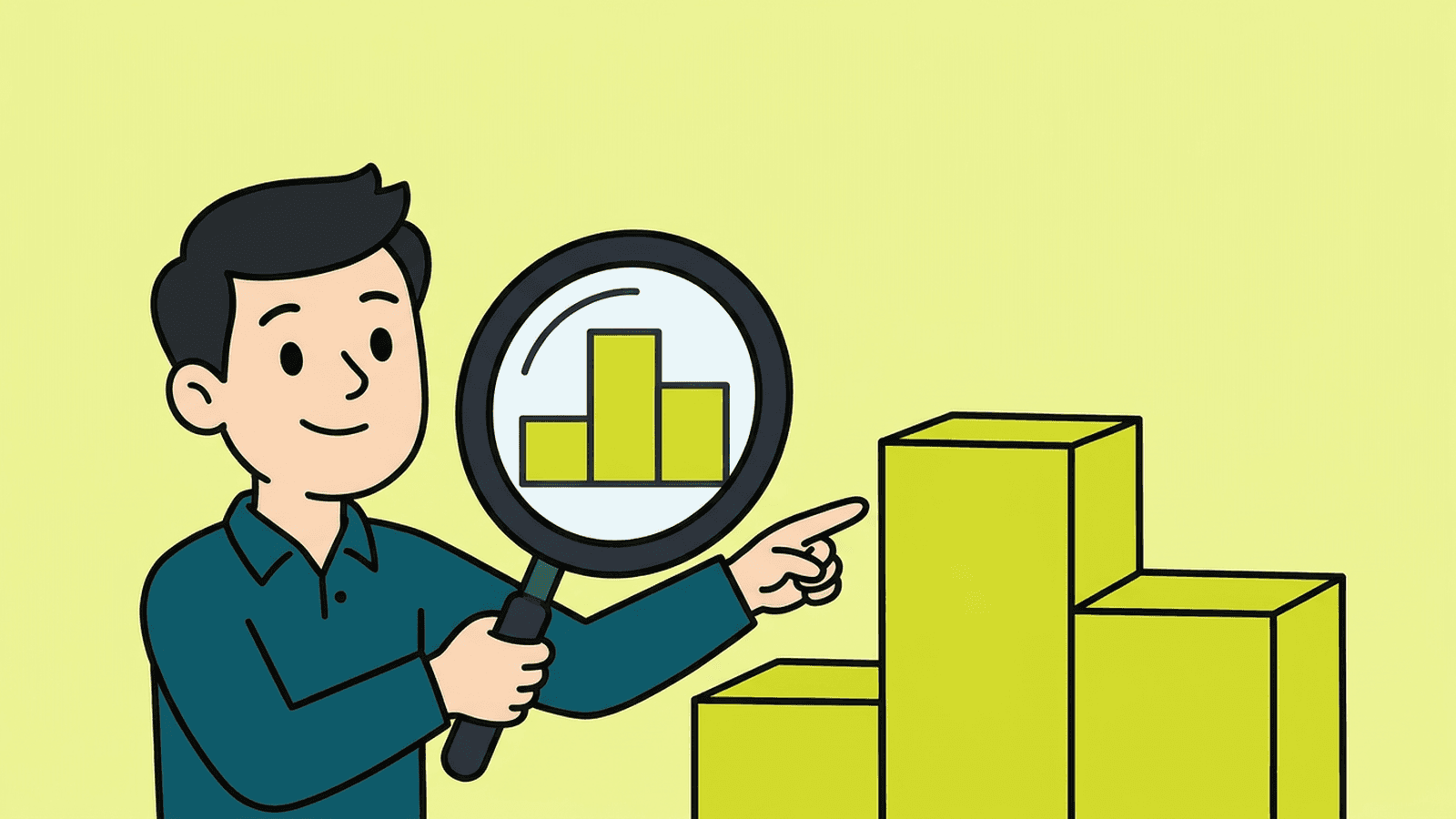Illustration zum Beitrag: Die drei über Ihnen: Konkurrenzanalyse in einer Stunde