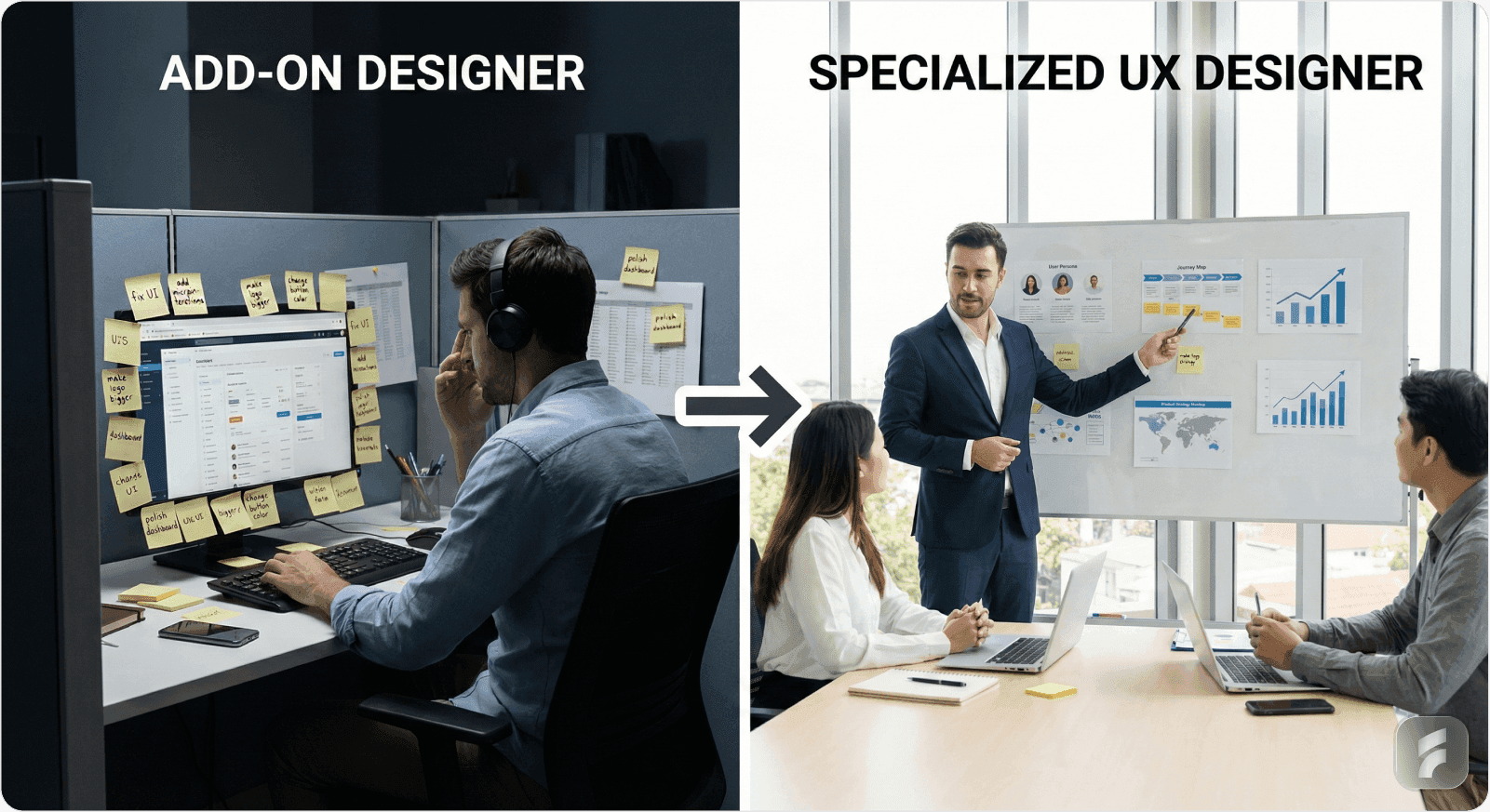 Two Worlds of UX: The Roles That Look the Same But Aren't