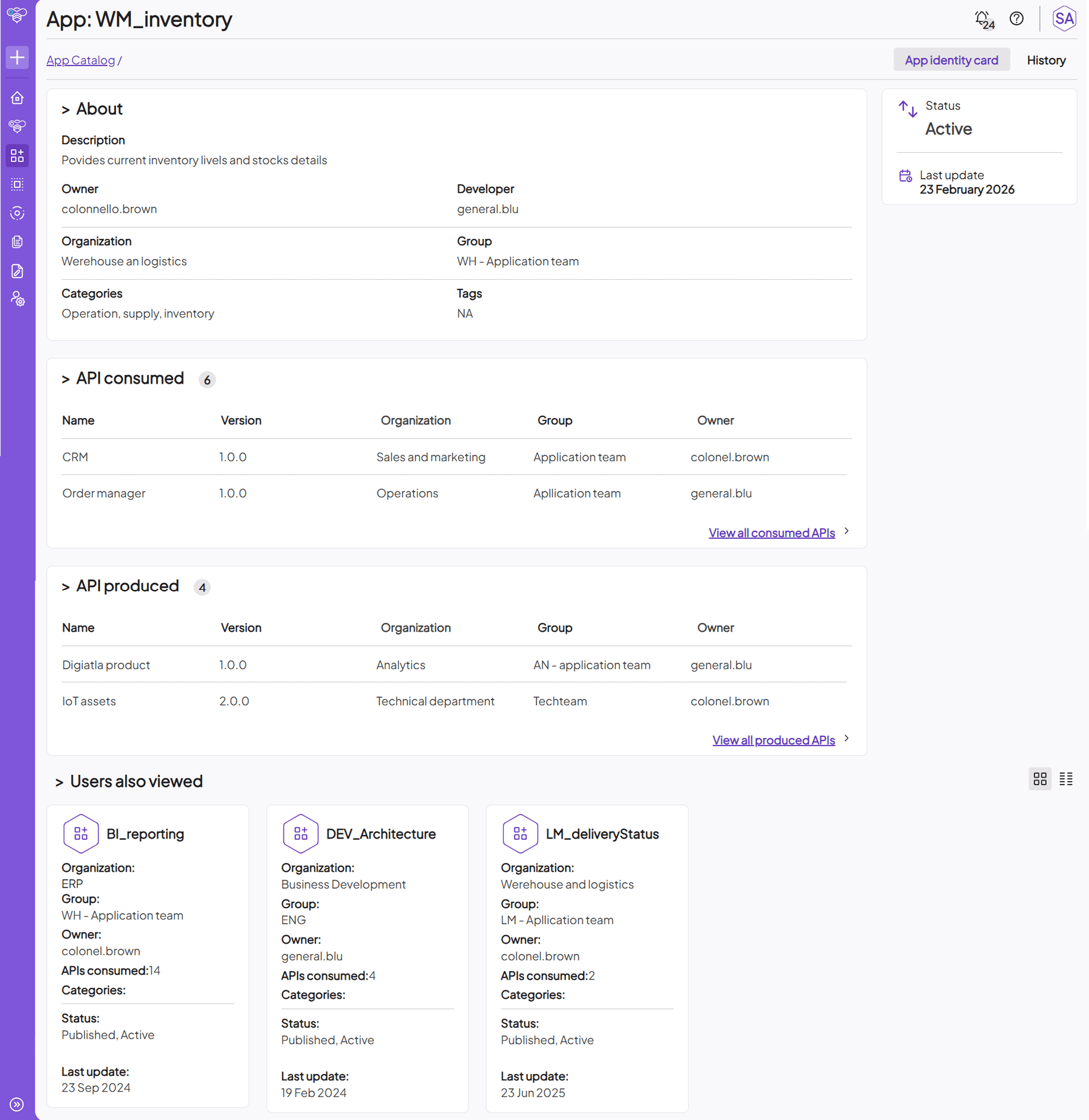 ApiShare App catalog