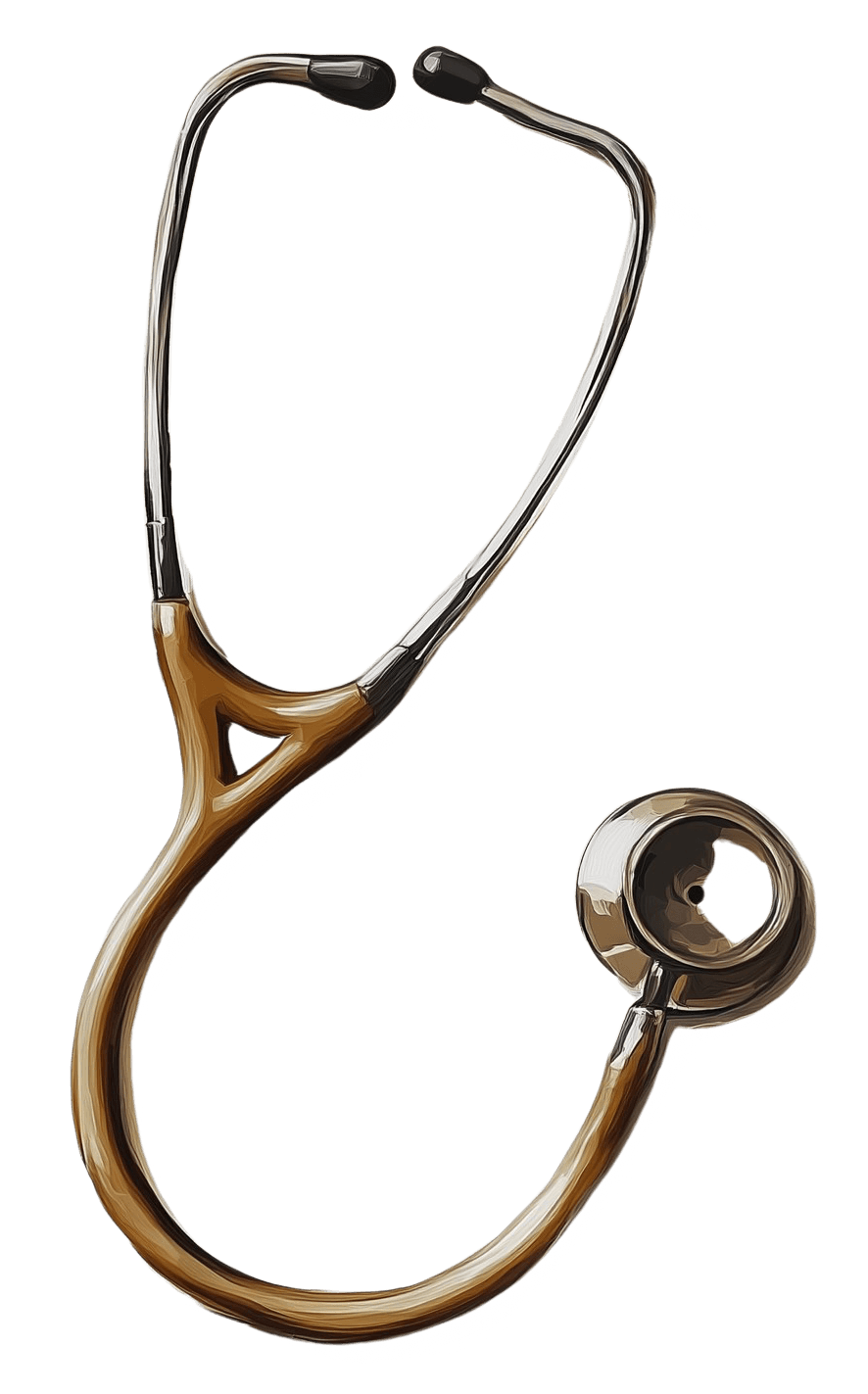 Painted icon of a stethoscope