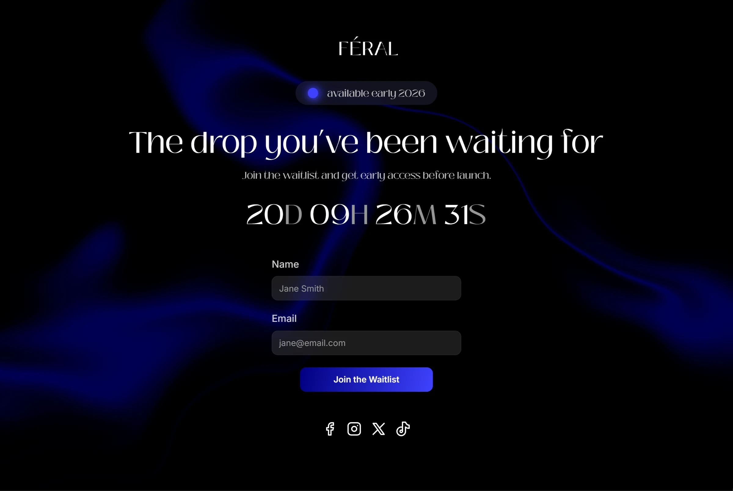 Mockup of Feral project