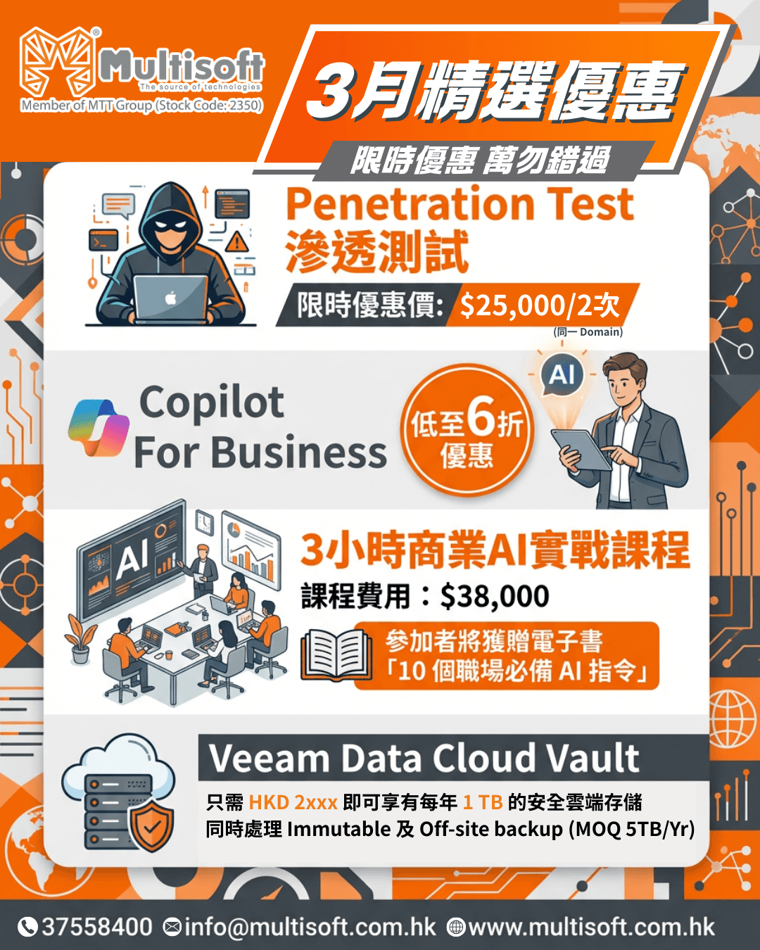 Multisoft 3月份限時優惠