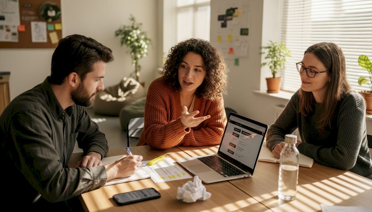 Product team discussing text expansion challenges