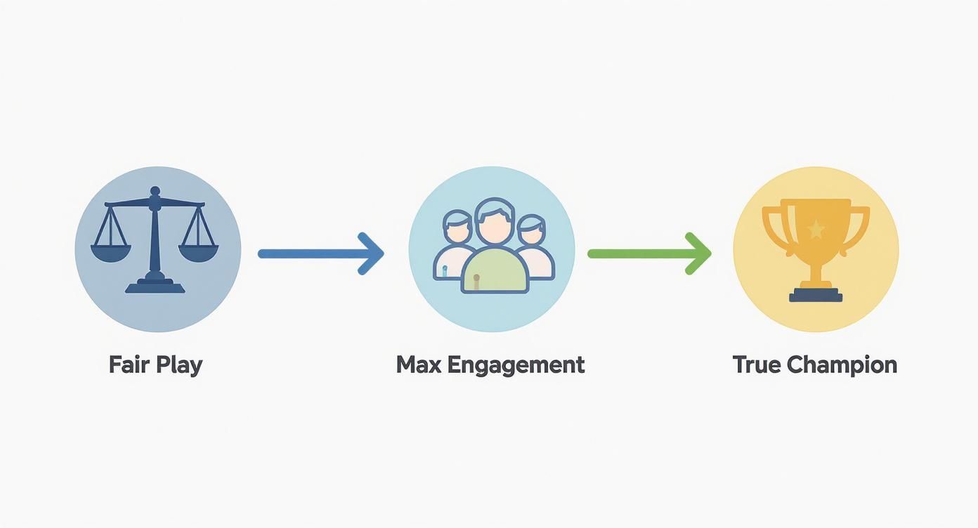 Infographic about create a round robin schedule