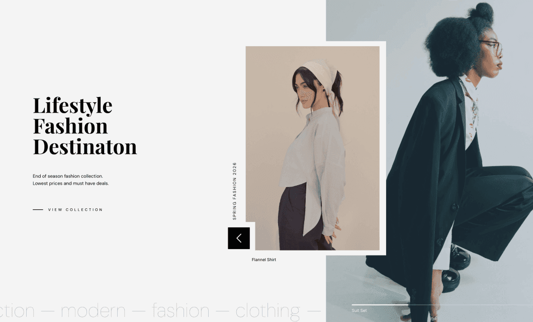 Lifestyle Fashion Slider