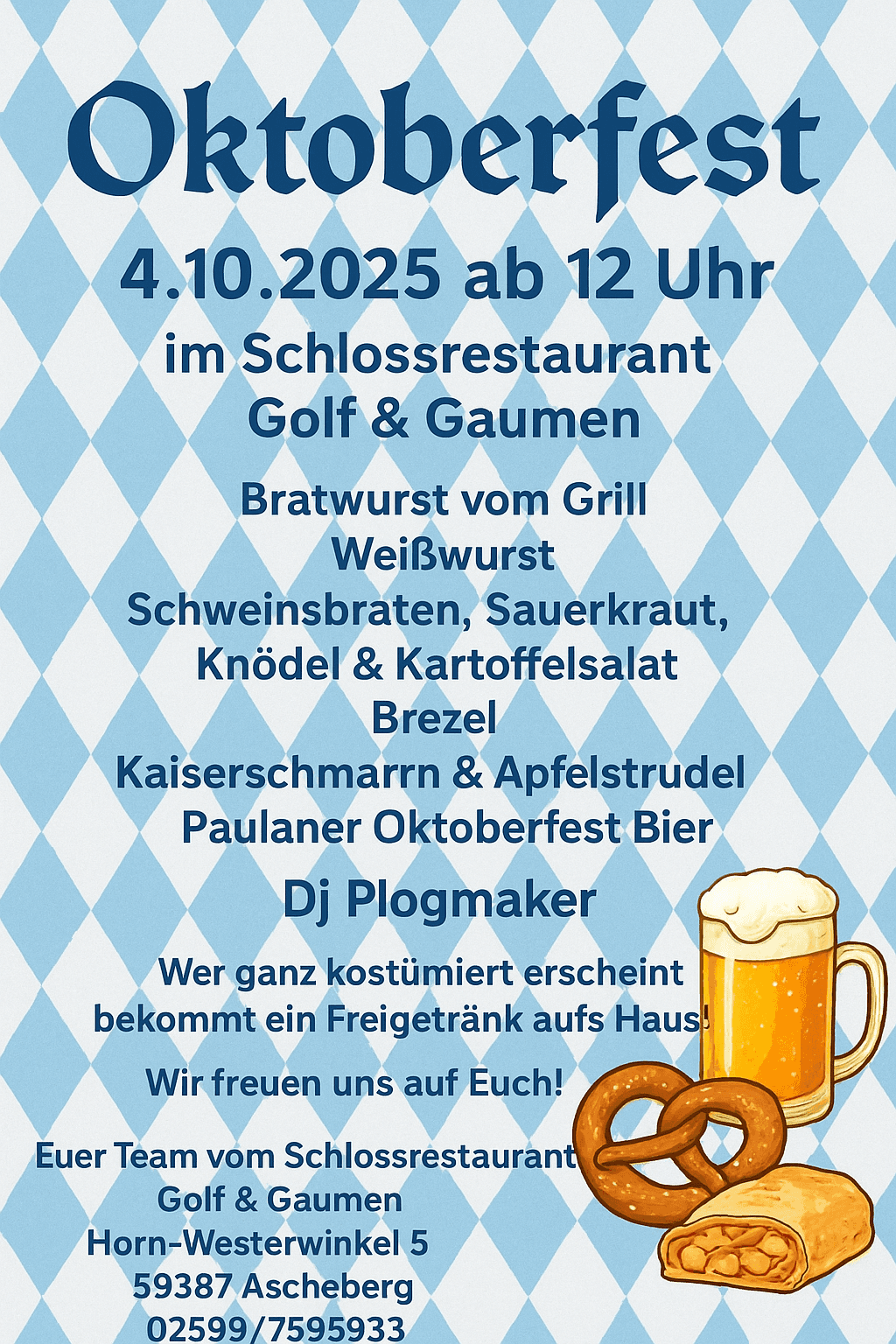 Golf & Gaumen Oktoberfest Herbern Ascherberg