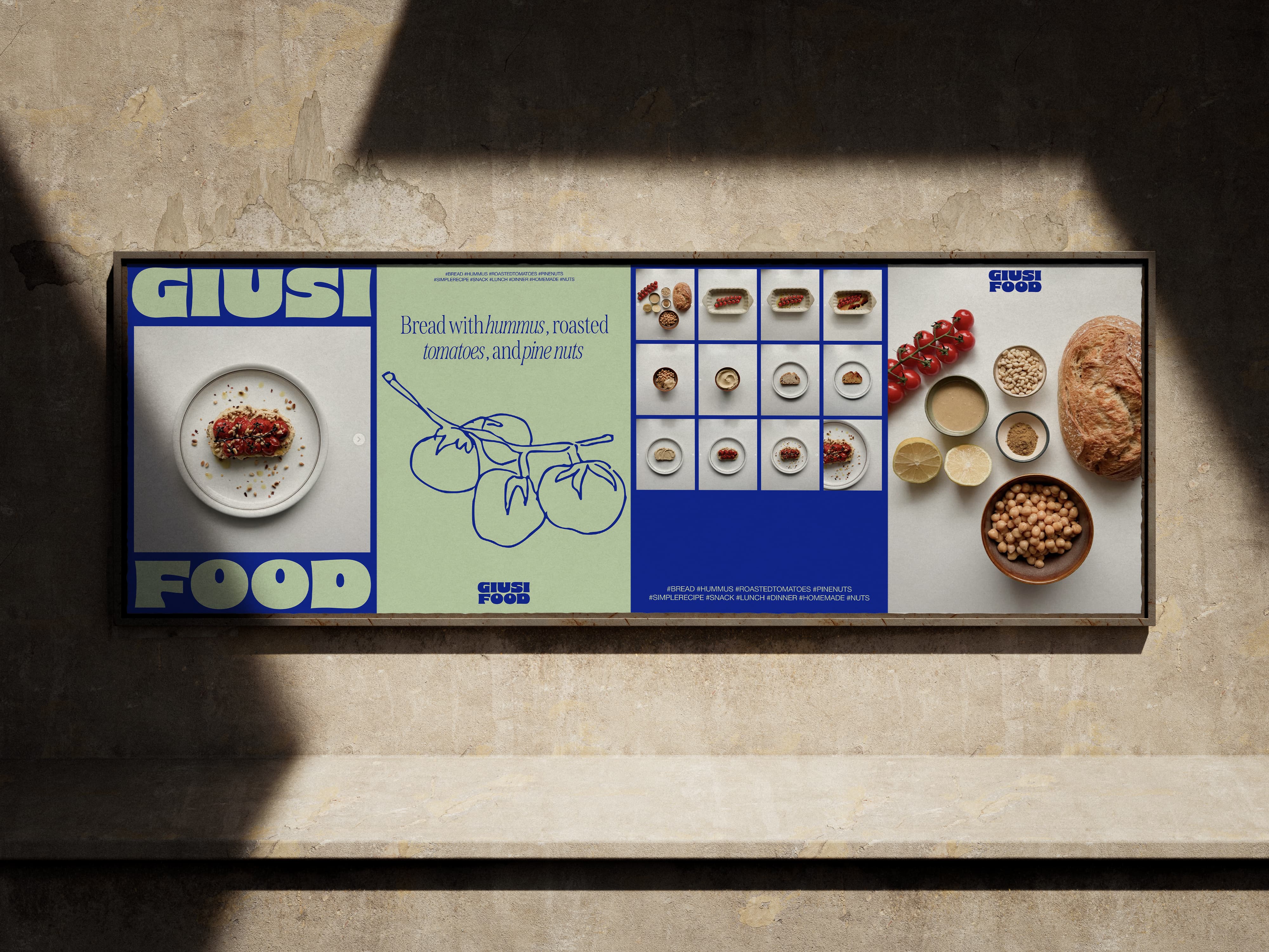 Brand Design für Social Media Brand Giusi Food – Billboard