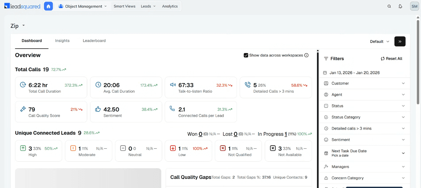 Zipteams Leadsquared Setup