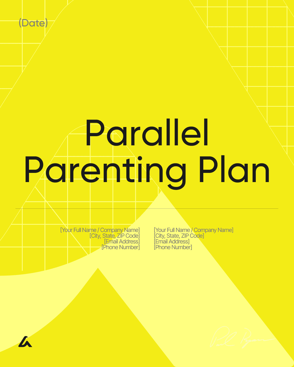 Parallel Parenting Plan