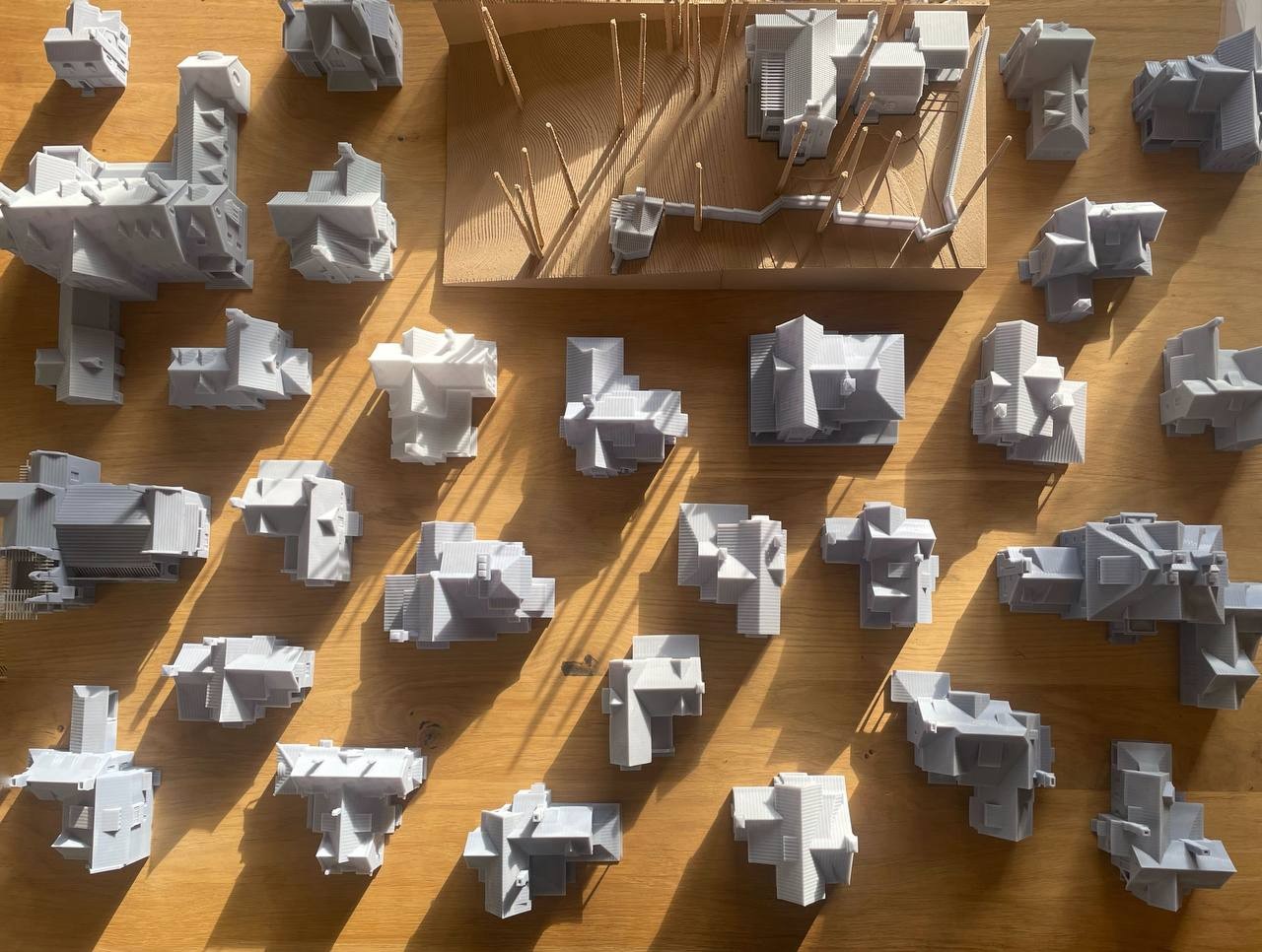3d printed architectural prototypes of houses