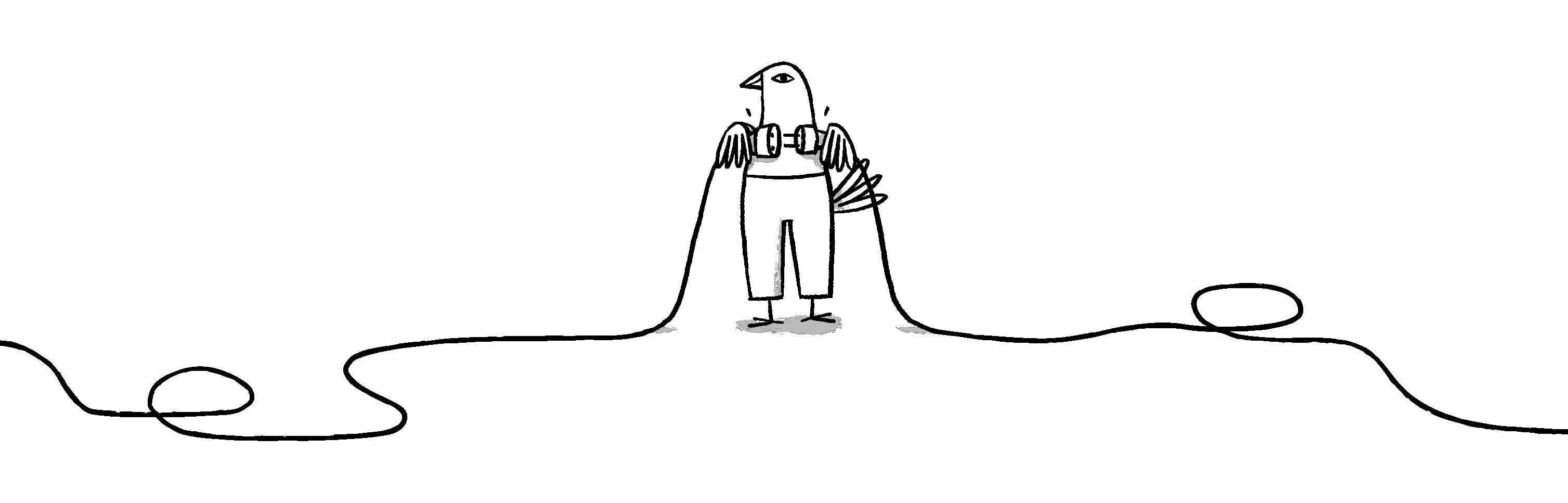 Illustratie van Jimmy die een connectie legt