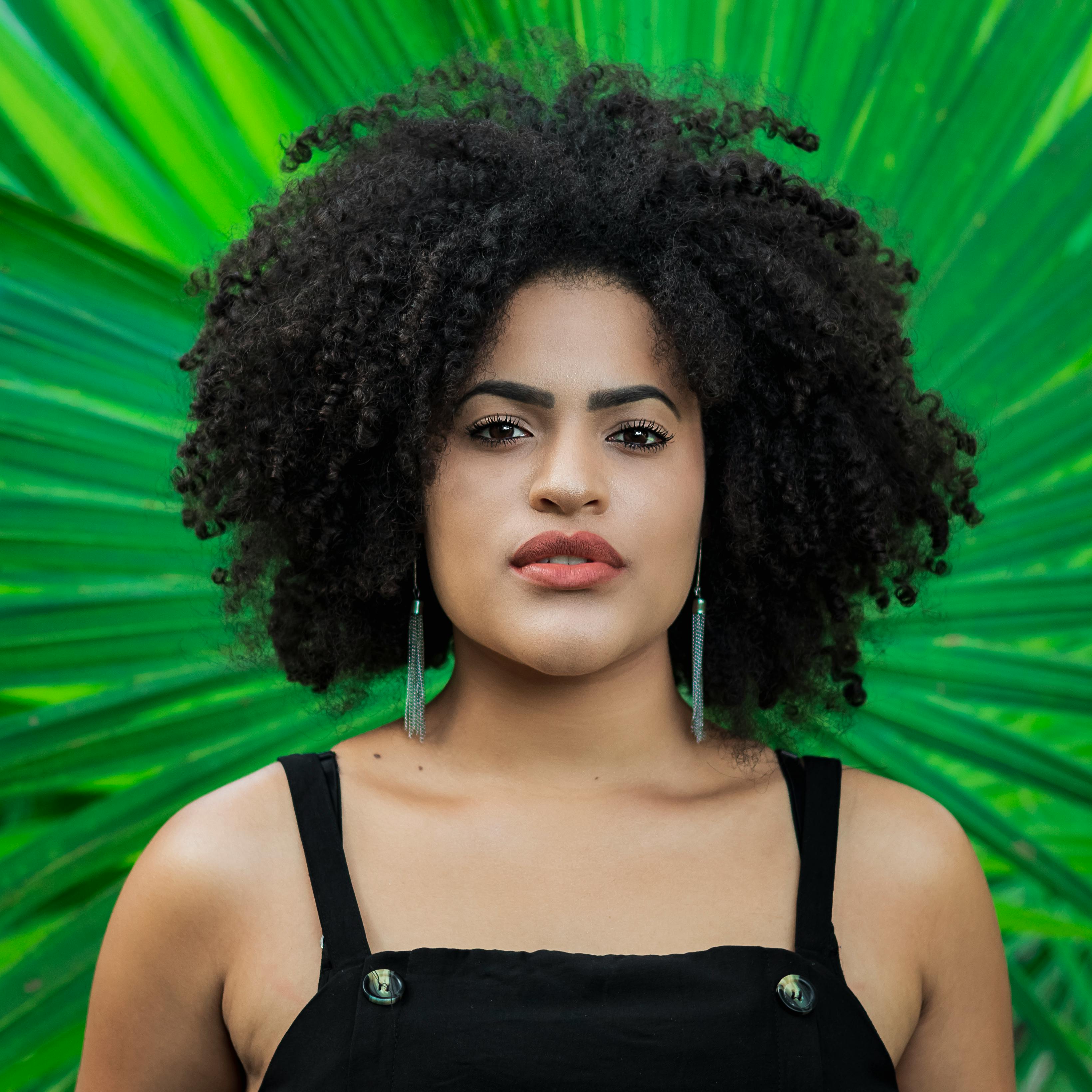 A girl with black hair