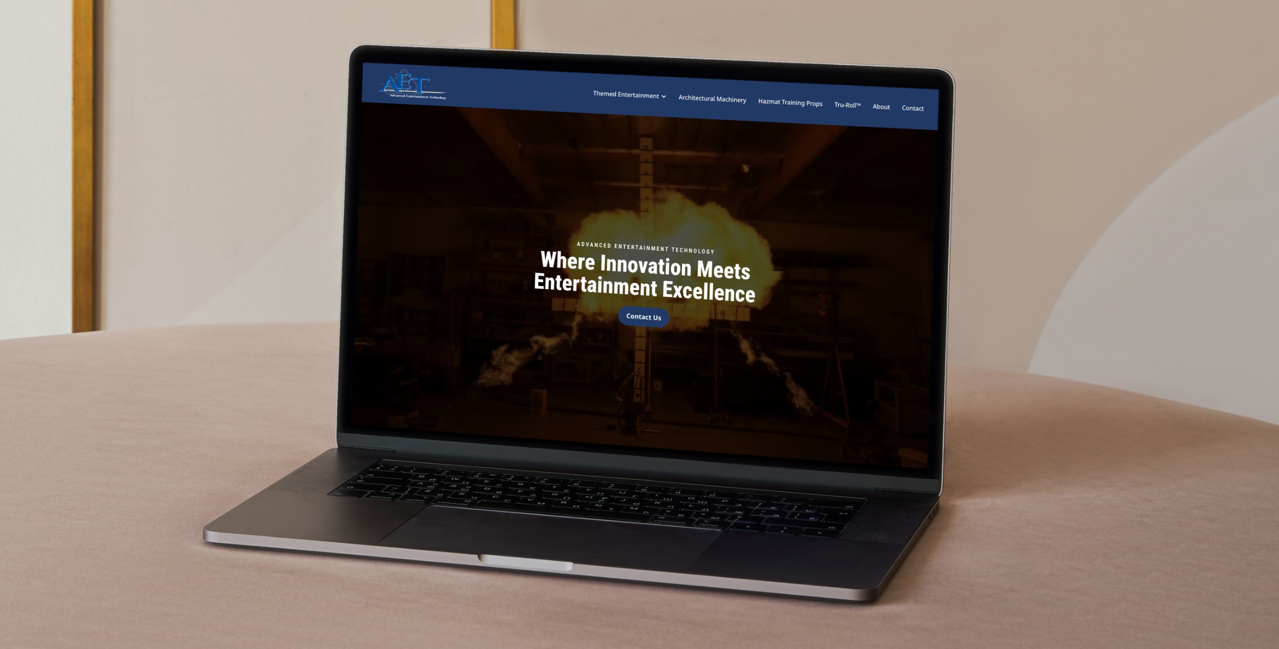 AET Homepage web design