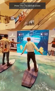 Skeleton Tracking Surfing Game