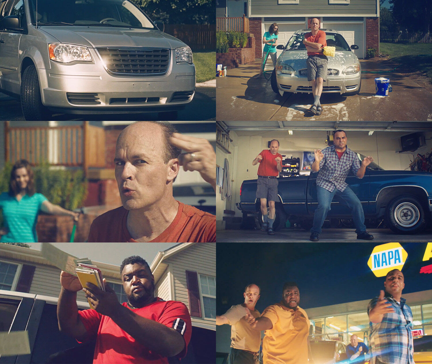 WTADS client NAPA video campaign storyboards for "200K Mile Club".