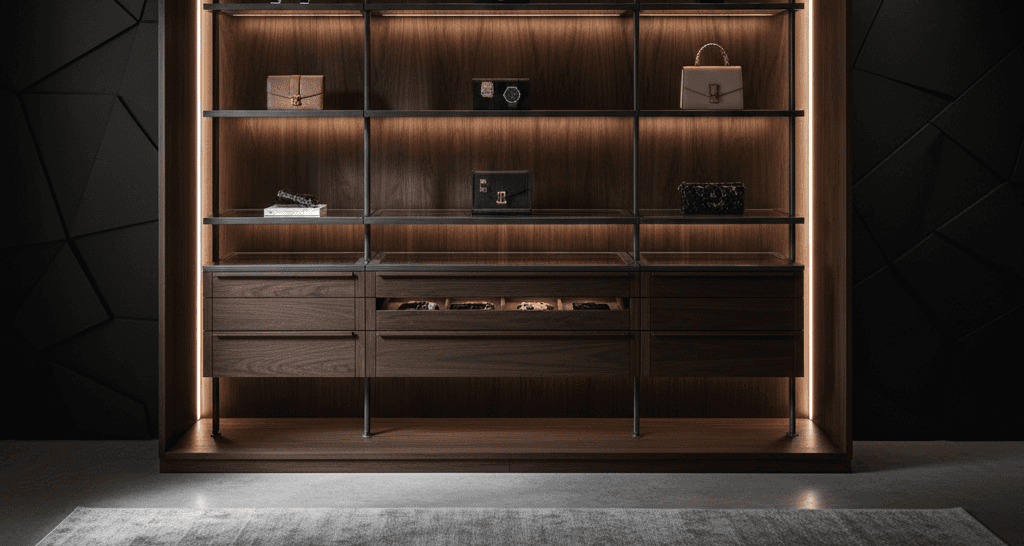 A bedroom with a bed and a night stand