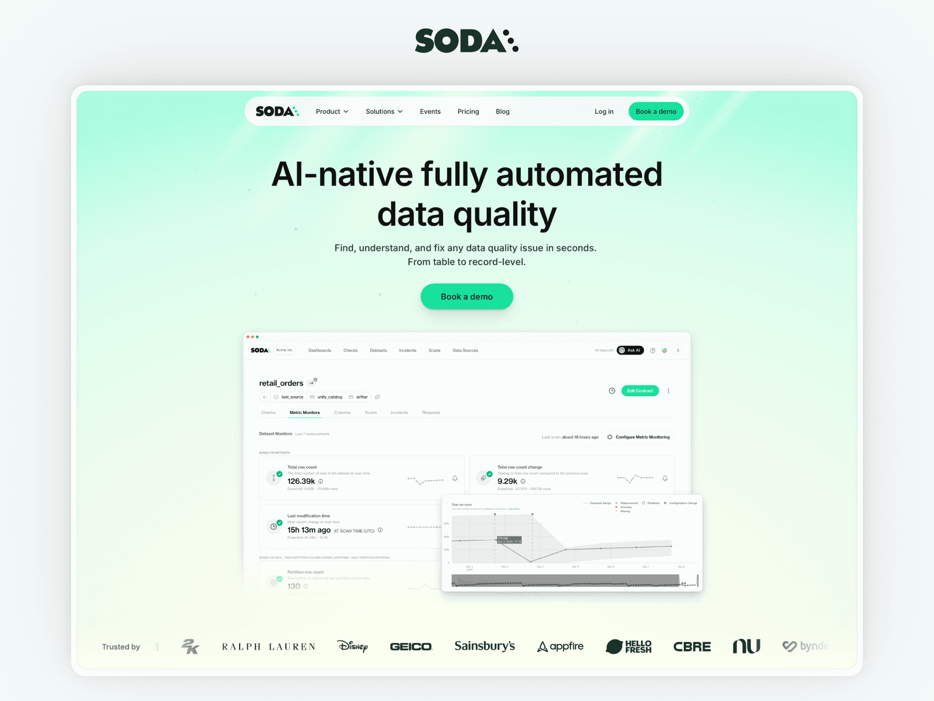 Soda.io - web design and Framer development for Series B B2B SaaS company 