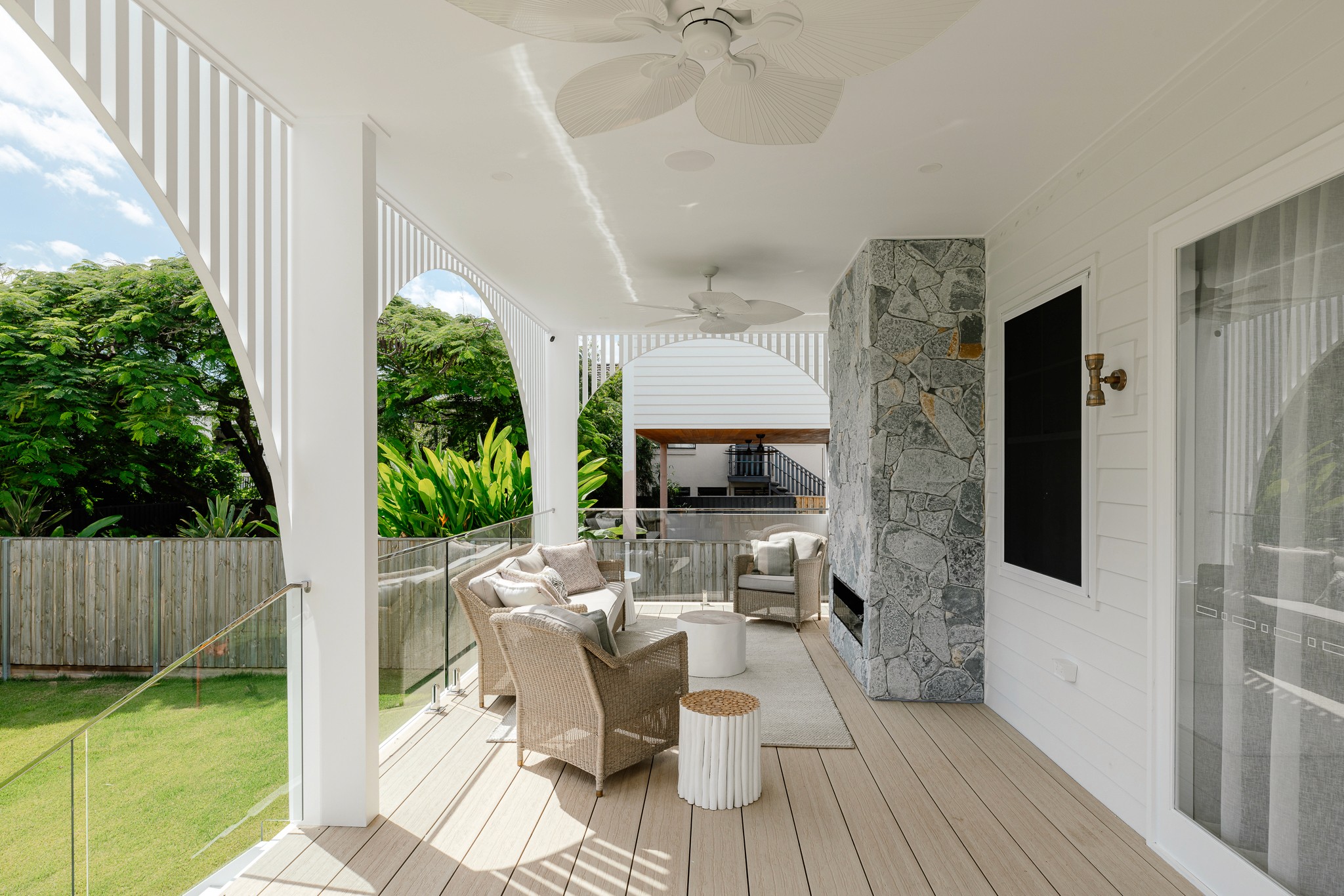 Front facade of Jacaranda House in. Brisbane