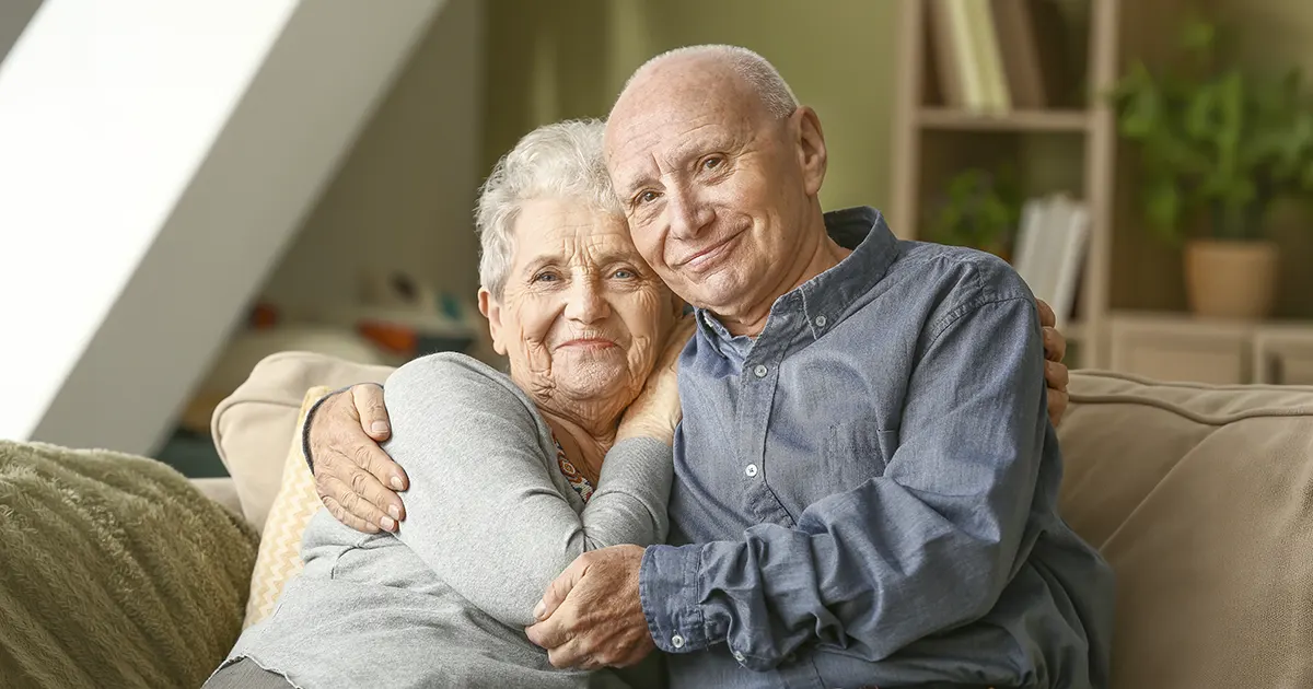 Illustrasjonsbilde av et eldre ektepar
