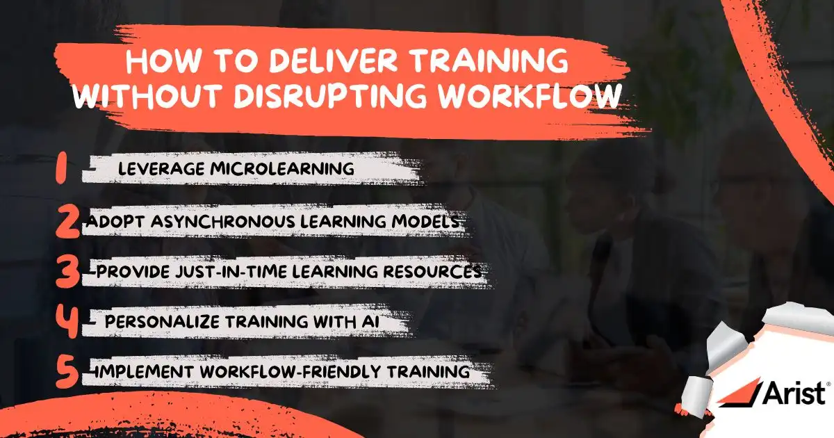 How to Deliver Training Without Disrupting Workflow