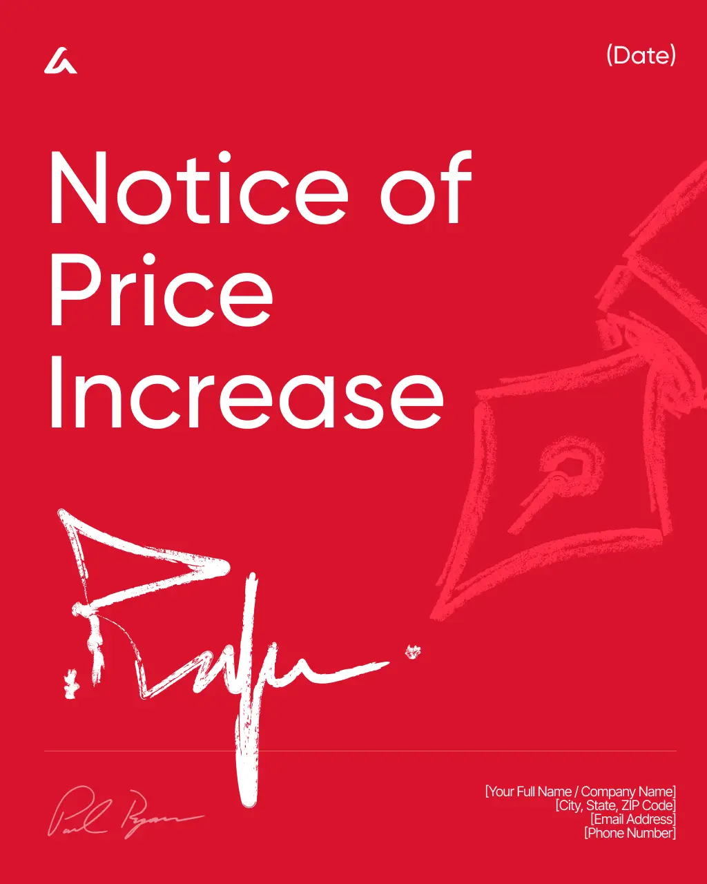 Notice of Price Increase