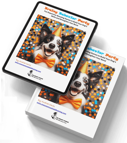 Brainy Behavior Party eBook cover on hardcover and eBook reader