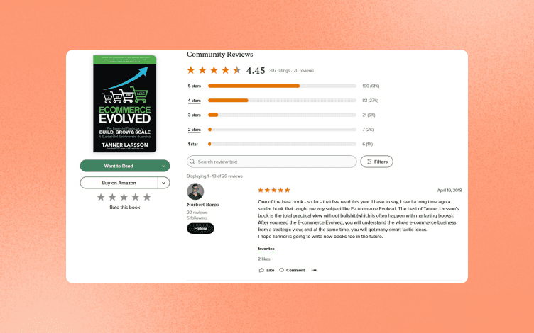 Goodreads community review